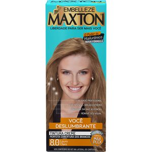 Tinta para Cabelo Maxton 8.0 Louro Claro