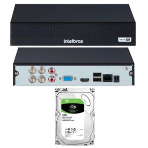 DVR MHDX 1004-C Intelbras 4 Canais C/HD 3TB