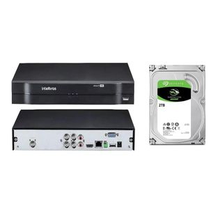 Dvr gravador INTELBRAS 4 canais Full hd + hd 2TB