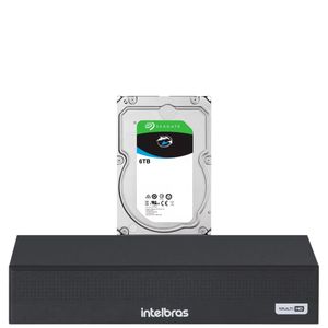 Dvr Intelbras 8 Canais Mhdx 3008-c Com Hd De 6tb Instalado