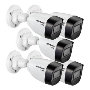 KIT 05 CÂMERA BULLET INTELBRAS VHD 1130 B G6 720p 2.8mm