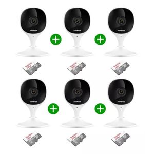Kit 6 Câmera De Segurança Wifi Imx Intelbras + Cartão 64gb