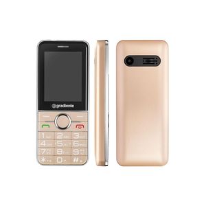 Celular Gradiente Vibe GFP205 Dual Chip MP3 Desbloqueado Dourado