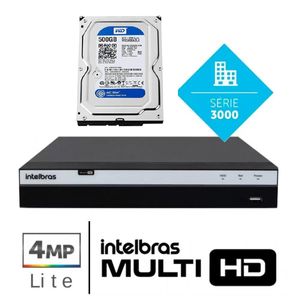 Dvr Intelbras Full Hd Mhdx 3104 04 Canais Full Hd 1080p c/hd 500GB