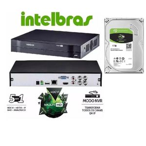 Dvr Intelbras Mhdx 4 Canais Modelo Multi Hd Lançamento C/ Hd 1TB