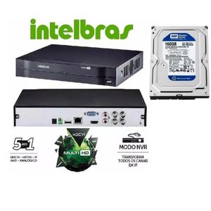 Dvr Intelbras Mhdx 4 Canais Modelo Multi Hd Ultima Geração Lançamento C/ Hd Interno