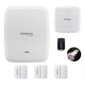 Kit Alarme Amt 8000 Central S/fio Wifi Intelbras C/ 3 Sensor