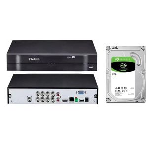 Dvr gravador INTELBRAS 8 canais Full hd + hd 3TB