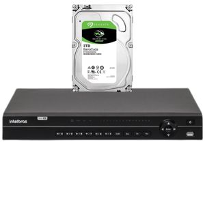 Dvr gravador 1232 INTELBRAS 32 canais Full hd + hd 3tb