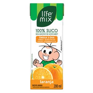 100% Suco De Laranja Life Mix 200Ml