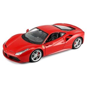 Kit De Montar Carro Ferrari 488 Gtb 1/24 Vermelho Maisto 39131