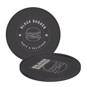 Prato Tramontina Black Burger em Polipropileno Cinza 20 cm