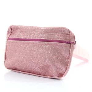 Pochete Glitter Rosa Claro Adulto - Carnaval - Sula