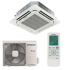 Ar Condicionado Split Cassete 4 Vias Hitachi AirCore 600 Inverter 36.000 Btus Quente e Frio 220v R-32