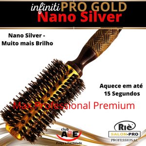 Escova Profissional Infiniti Pro Gold Nano Silver  57 mm 20581 RIÈ SALON-PRO