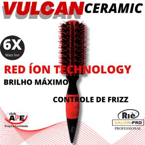 RIÈ salon-pro Escova Vulcan Ceramic Red Ion Technology 57 mm 20606