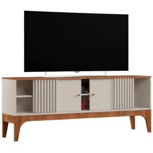 Rack para TV até 70" Florença Grappa Off White/Matte