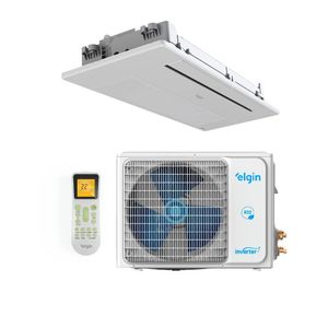 Ar Condicionado Split Cassete Inverter Elgin One Air 1 Via 12000 BTUs Quente/Frio 45KOQI12C2WA - 220V