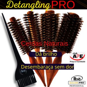 KIT 4 ESC PROF  DETANGLING 40,47,57,64 MM + PINCEL RIE SALON PRO