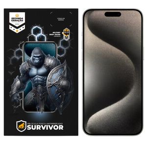 Película para iPhone 15 Pro Max com Aplicador - Survivor Fosca - Gshield