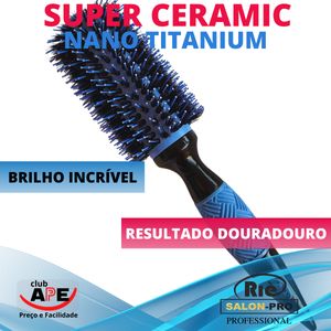 Escova Profissional Super Ceramic Nano Titanium 64 mm 20610 RIÈ SALON-PRO