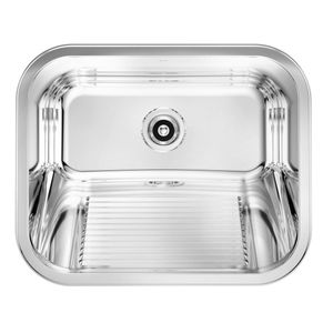 Tanque Docol 32 Litros em Aço Inox Alto Brilho 50x40 cm com Válvula