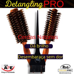 KIT 2 ESC PROF  DETANGLING 47, 57 MM + PINCEL RIE SALON PRO