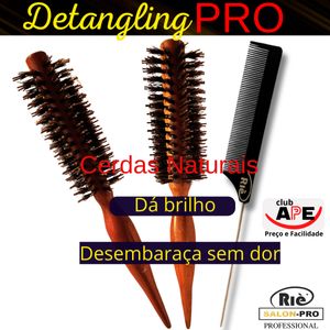 KIT 2 ESC PROF  DETANGLING 40,47 MM + PENTE  RIE SALON PRO