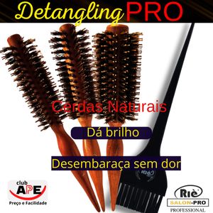 KIT  3 ESC DETANGLING 40, 47, 57+1 PINCEL RIE SALON PRO