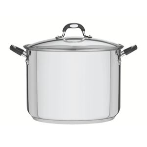 Caldeirão Tramontina Astro Aço Inox Tampa de Vidro 30 cm 15,2 Litros