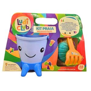 Kit de Praia Baldinho Polvo Ludi Azul Usual 521