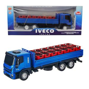 Caminhão Iveco Tector Dropside Azul Usual 341