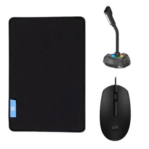 Kit Mouse Pad Speed Gamer + Mouse Óptico com Fio + Microfone - Gshield