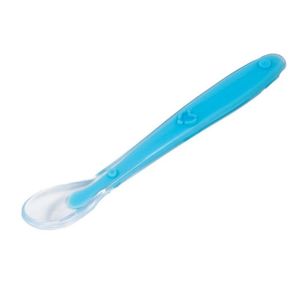 Colher De Silicone Baby Azul Buba 6141