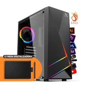 PC NEOLOGIC BY SAGA 2D NLI83351 INTEL I5 10400F 16GB (GTX 1650 4GB) SSD 480GB 500W 80 PLUS + MESA DIGITALIZADORA WACOM