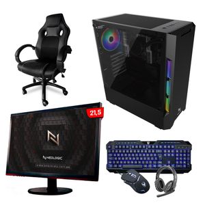 PC GAMER COMPLETO NEOLOGIC NLI83471 AMD RYZEN 5 5600G 16GB (RADEON VEGA 7 INTEGRADO) SSD 240GB M.2 500W 80 PLUS CADEIRA