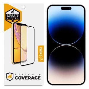 Película para iPhone 14 Pro Max - Coverage 5D Pro Preta - Gshield