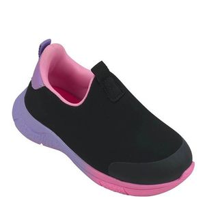 TÊNIS INFANTIL MENINA MINI SOFT PRETO ROSA