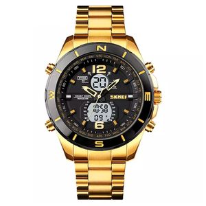 Relógio Masculino Skmei AnaDigi 1670 Dourado e Preto
