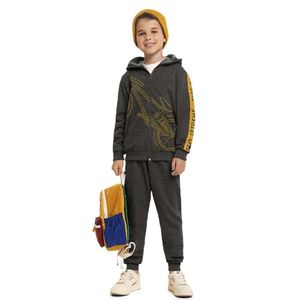 Conjunto Infantil Jaqueta Calça Jogging Moletom Pelúcia BG