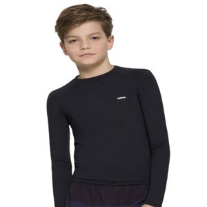 Camiseta Infantil Com Proteção UV50+ Preta Selene