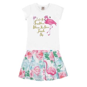 Conjunto Infantil Baby Look+Shorts Cotton Plus Glinny