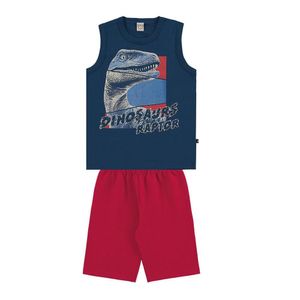 Conjunto Infantil Menino Regata Meia Malha e Bermuda  -6