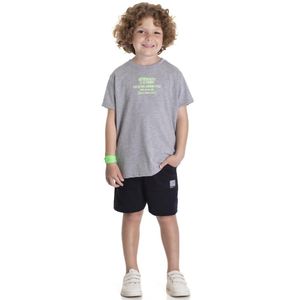 CONJUNTO MENINO CAMISETA BERMUDA COTELÊ SERELEPE