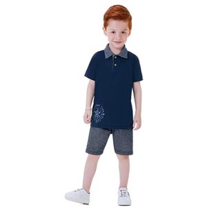 CONJUNTO MENINO CAMISA POLO BERMUDA AIRPLANE MARLAN