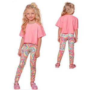 Legging Infantil Menina Neo Fresh Colorida Kukiê