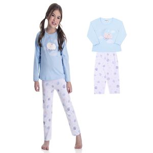 Pijama Infantil Brilha No Escuro Angel Na Nuvem Dadomile