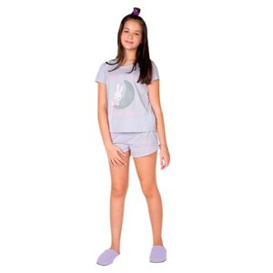 Pijama Infantil Menina Bela Notte Família Lilás