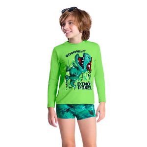 Conjunto Praia Camiseta Sunga T-Rex DRY UV 50+BG