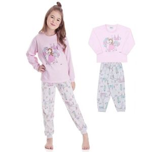 Pijama Infantil Moletinho Brilha No Escuro Condessa Dadomile